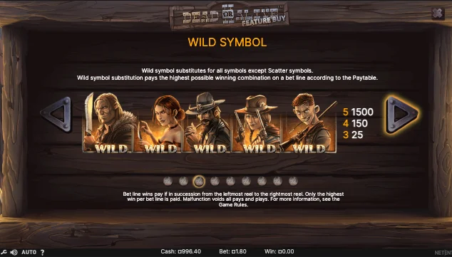 Dead or Alive Wild Symbols